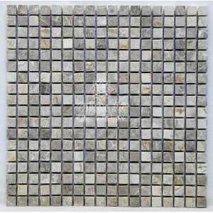 Silverado Gray 5/8 X 5/8 Marble Tumbled Tile